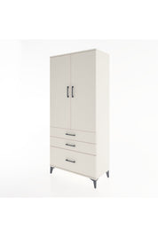 Hyperion Dolap 4 Raflı 3 Çekmeceli 2 Kapaklı 88x44x195 - S60M024V1B