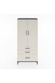 Hyperion Dolap 4 Raflı 3 Çekmeceli 2 Kapaklı 88x44x195 - S60M024V4B