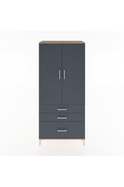 Hyperion Dolap 4 Raflı 3 Çekmeceli 2 Kapaklı 88x44x195 - S60M024V8B