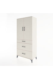 Hyperion Dolap Tek Raflı 3 Çekmeceli Tek Askılı 88x44x195 - S60M025V1B