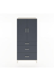 Hyperion Dolap Tek Raflı 3 Çekmeceli Tek Askılı 88x44x195 - S60M025V2B