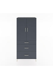 Hyperion Dolap Tek Raflı 3 Çekmeceli Tek Askılı 88x44x195 - S60M025V5B