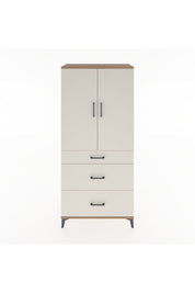 Hyperion Dolap Tek Raflı 3 Çekmeceli Tek Askılı 88x44x195 - S60M025V7B