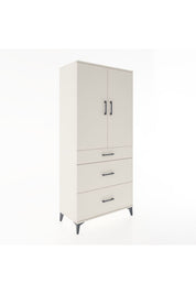 Hyperion Dolap 3 Raflı 3 Çekmeceli 2 Kapaklı 88x44x195 - S60M026V1B