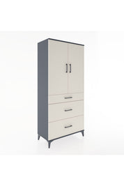 Hyperion Dolap 3 Raflı 3 Çekmeceli 2 Kapaklı 88x44x195 - S60M026V4B