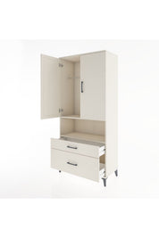 Hyperion Dolap 2 Raflı 2 Çekmeceli Tek Askılı 88x44x195 - S60M027V1B