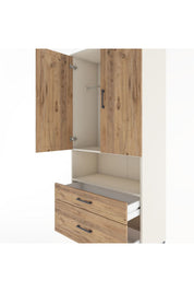 Hyperion Dolap 2 Raflı 2 Çekmeceli Tek Askılı 88x44x195 - S60M027V3B
