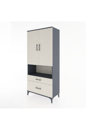 Hyperion Dolap 2 Raflı 2 Çekmeceli Tek Askılı 88x44x195 - S60M027V4B