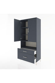 Hyperion Dolap 4 Raflı 2 Çekmeceli 2 Kapaklı 88x44x195 - S60M028V5B