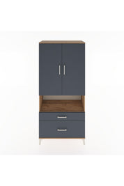 Hyperion Dolap 4 Raflı 2 Çekmeceli 2 Kapaklı 88x44x195 - S60M028V8B