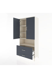 Hyperion Dolap 4 Raflı 2 Çekmeceli 2 Kapaklı 88x44x195 - S60M030V2B