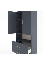 Hyperion Dolap 4 Raflı 2 Çekmeceli 2 Kapaklı 88x44x195 - S60M030V5B