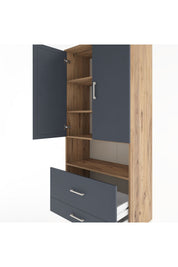 Hyperion Dolap 4 Raflı 2 Çekmeceli 2 Kapaklı 88x44x195 - S60M030V8B