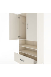 Hyperion Dolap 3 Raflı Tek Çekmeceli Tek Askılı 88x44x195 - S60M031V1B