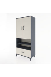 Hyperion Dolap 3 Raflı Tek Çekmeceli Tek Askılı 88x44x195 - S60M031V4B