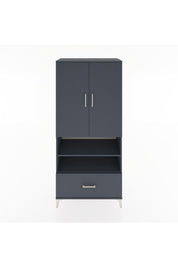 Hyperion Dolap 3 Raflı Tek Çekmeceli Tek Askılı 88x44x195 - S60M031V5B