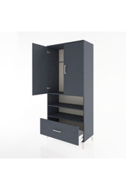 Hyperion Dolap 3 Raflı Tek Çekmeceli Tek Askılı 88x44x195 - S60M031V5B