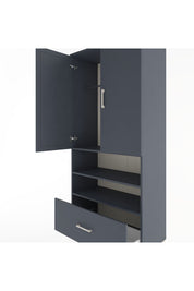 Hyperion Dolap 3 Raflı Tek Çekmeceli Tek Askılı 88x44x195 - S60M031V5B