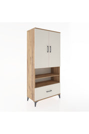 Hyperion Dolap 3 Raflı Tek Çekmeceli Tek Askılı 88x44x195 - S60M031V7B
