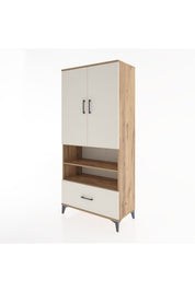Hyperion Dolap 3 Raflı Tek Çekmeceli Tek Askılı 88x44x195 - S60M031V7B