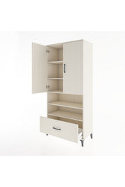 Hyperion Dolap 5 Raflı Tek Çekmeceli 2 Kapaklı 88x44x195 - S60M032V1B