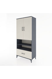 Hyperion Dolap 5 Raflı Tek Çekmeceli 2 Kapaklı 88x44x195 - S60M032V4B