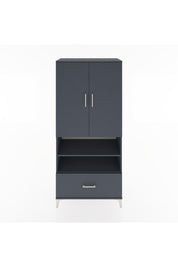 Hyperion Dolap 5 Raflı Tek Çekmeceli 2 Kapaklı 88x44x195 - S60M032V5B