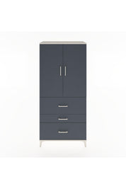 Hyperion Dolap Tek Raflı 3 Çekmeceli Tek Askılı 88x44x195 - S60M033V2B