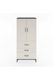 Hyperion Dolap Tek Raflı 3 Çekmeceli Tek Askılı 88x44x195 - S60M033V4B