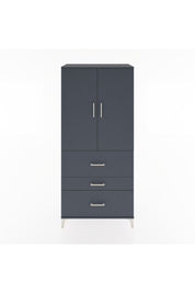 Hyperion Dolap Tek Raflı 3 Çekmeceli Tek Askılı 88x44x195 - S60M033V5B