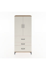 Hyperion Dolap Tek Raflı 3 Çekmeceli Tek Askılı 88x44x195 - S60M033V7B