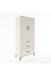 Hyperion Dolap 3 Raflı 3 Çekmeceli 2 Kapaklı 88x44x195 - S60M034V1B