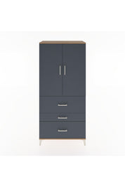 Hyperion Dolap 3 Raflı 3 Çekmeceli 2 Kapaklı 88x44x195 - S60M034V8B