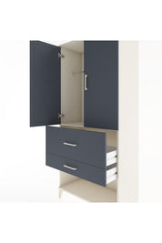 Hyperion Dolap Tek Raflı 2 Çekmeceli Tek Askılı 88x44x195 - S60M036V2B
