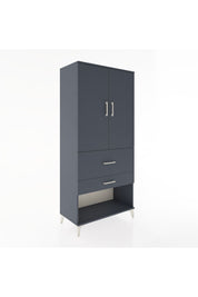 Hyperion Dolap Tek Raflı 2 Çekmeceli Tek Askılı 88x44x195 - S60M036V5B