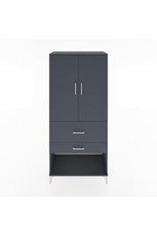 Hyperion Dolap Tek Raflı 2 Çekmeceli Tek Askılı 88x44x195 - S60M036V5B