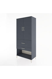 Hyperion Dolap Tek Raflı 2 Çekmeceli Tek Askılı 88x44x195 - S60M036V5B