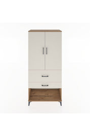 Hyperion Dolap Tek Raflı 2 Çekmeceli Tek Askılı 88x44x195 - S60M036V7B