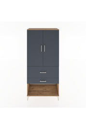 Hyperion Dolap Tek Raflı 2 Çekmeceli Tek Askılı 88x44x195 - S60M036V8B