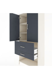 Hyperion Dolap 3 Raflı 2 Çekmeceli 2 Kapaklı 88x44x195 - S60M037V2B