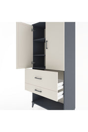 Hyperion Dolap 3 Raflı 2 Çekmeceli 2 Kapaklı 88x44x195 - S60M037V4B