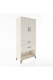 Hyperion Dolap Tek Raflı 2 Çekmeceli Tek Askılı 88x44x195 - S60M038V1B