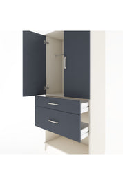 Hyperion Dolap Tek Raflı 2 Çekmeceli Tek Askılı 88x44x195 - S60M038V2B