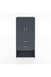 Hyperion Dolap Tek Raflı 2 Çekmeceli Tek Askılı 88x44x195 - S60M038V5B