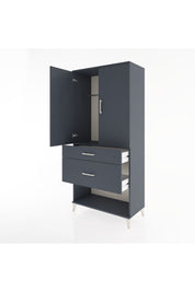 Hyperion Dolap Tek Raflı 2 Çekmeceli Tek Askılı 88x44x195 - S60M038V5B