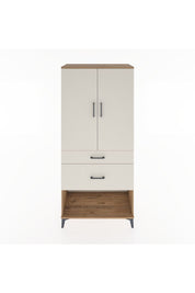 Hyperion Dolap Tek Raflı 2 Çekmeceli Tek Askılı 88x44x195 - S60M038V7B