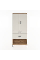 Hyperion Dolap Tek Raflı 2 Çekmeceli Tek Askılı 88x44x195