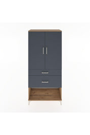 Hyperion Dolap Tek Raflı 2 Çekmeceli Tek Askılı 88x44x195 - S60M038V8B