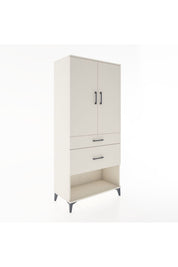 Hyperion Dolap 3 Raflı 2 Çekmeceli 2 Kapaklı 88x44x195 - S60M039V1B