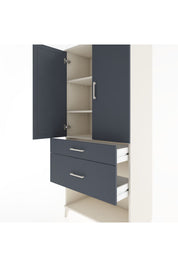 Hyperion Dolap 3 Raflı 2 Çekmeceli 2 Kapaklı 88x44x195 - S60M039V2B